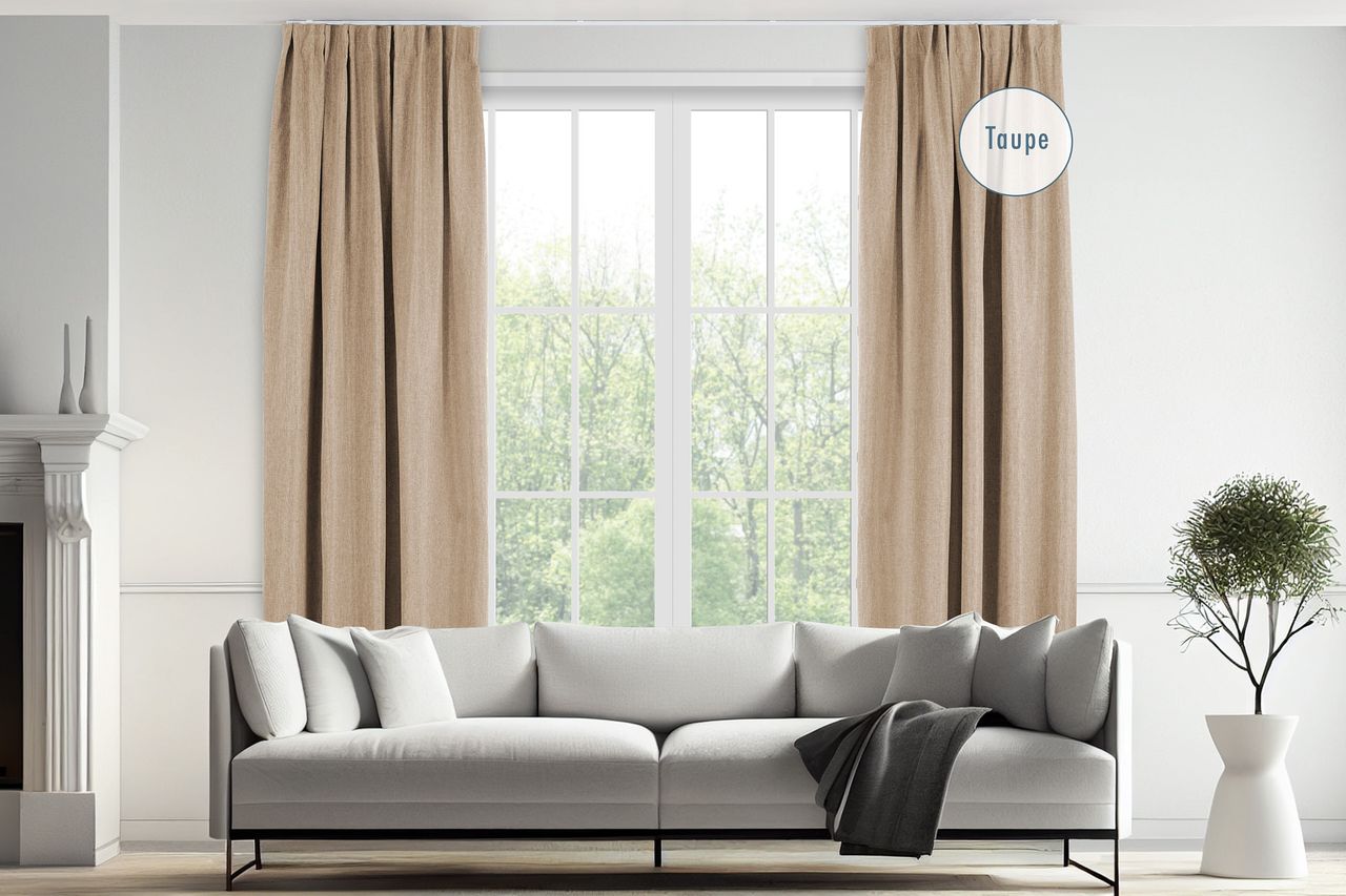 Lifa Living Vorhang - 150 x 260 cm - Haken - Taupe