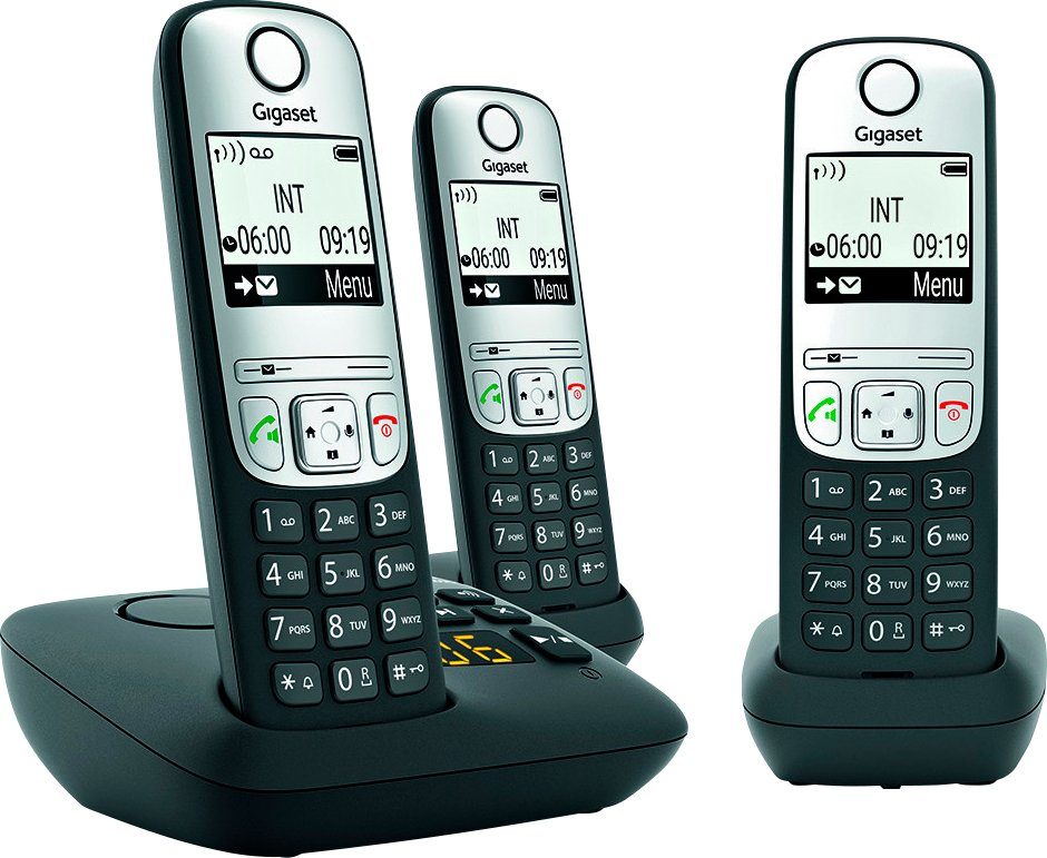 Gigaset A690A Trio Schnurloses DECT-Telefon (Mobilteile: 3)