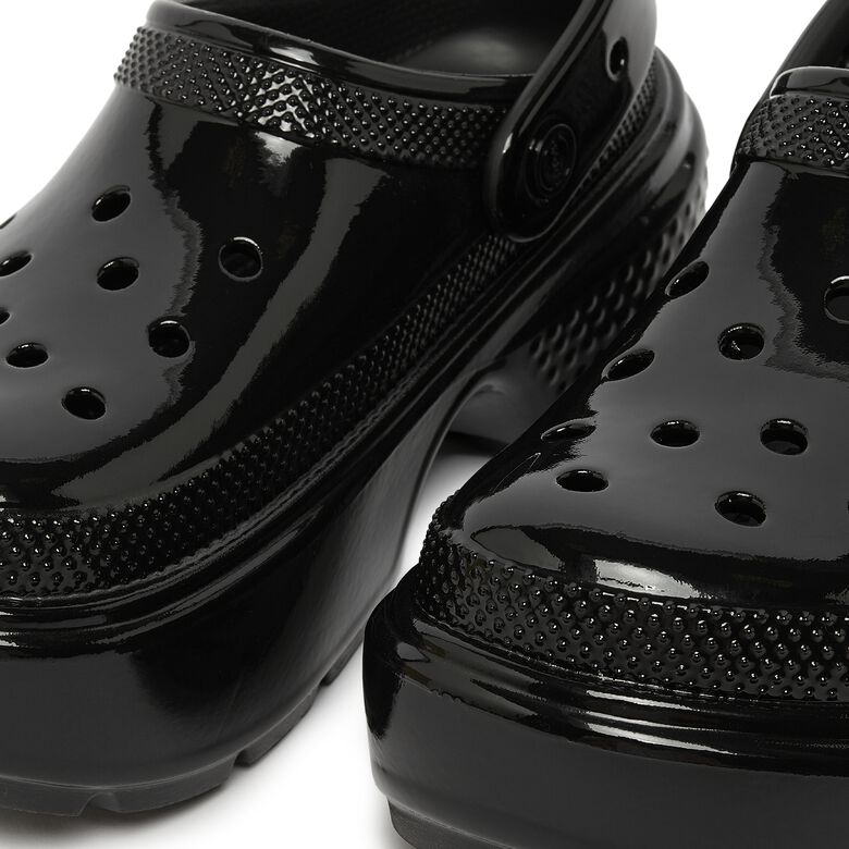 Crocs Stomp High Shine Clog black