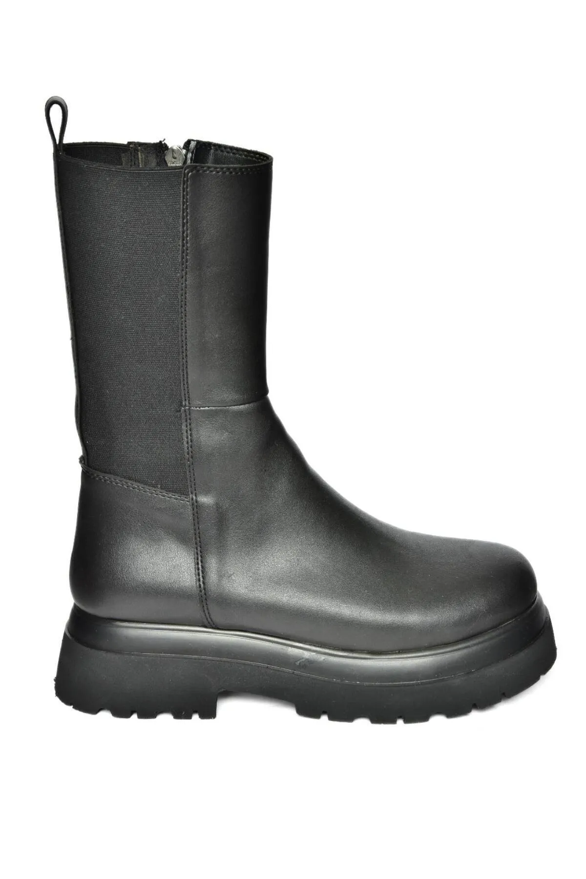 Fox Shoes  R267043109 Schwarze Stretch-Damenstiefel mit dicker Sohle