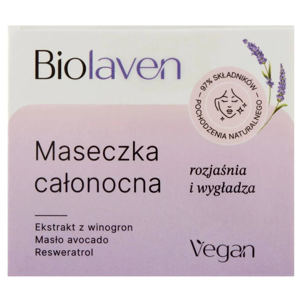 Biolaven ansigtsmaske natten over