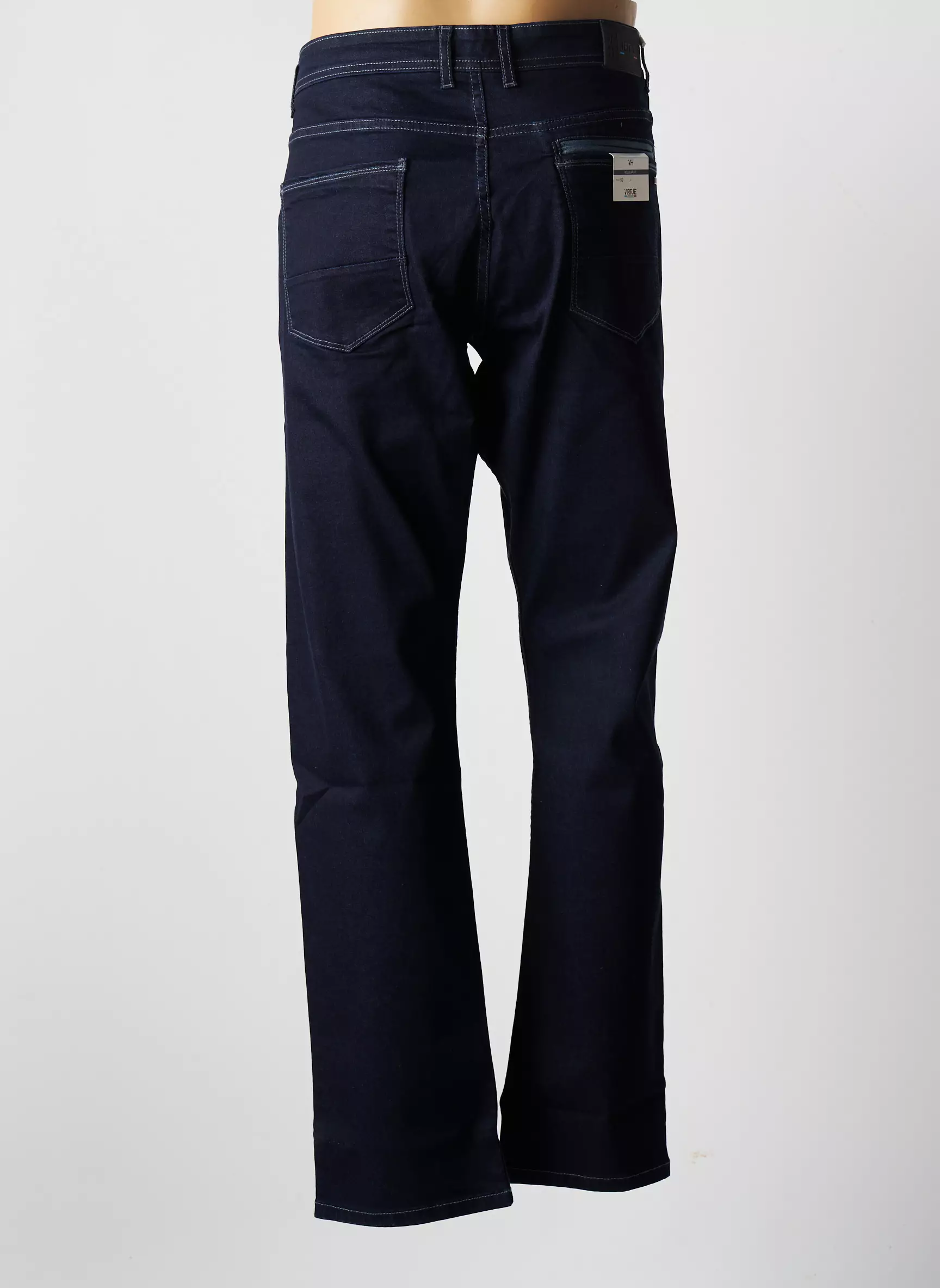 Virtue Jeans Coupe Droite Homme couleur bleu