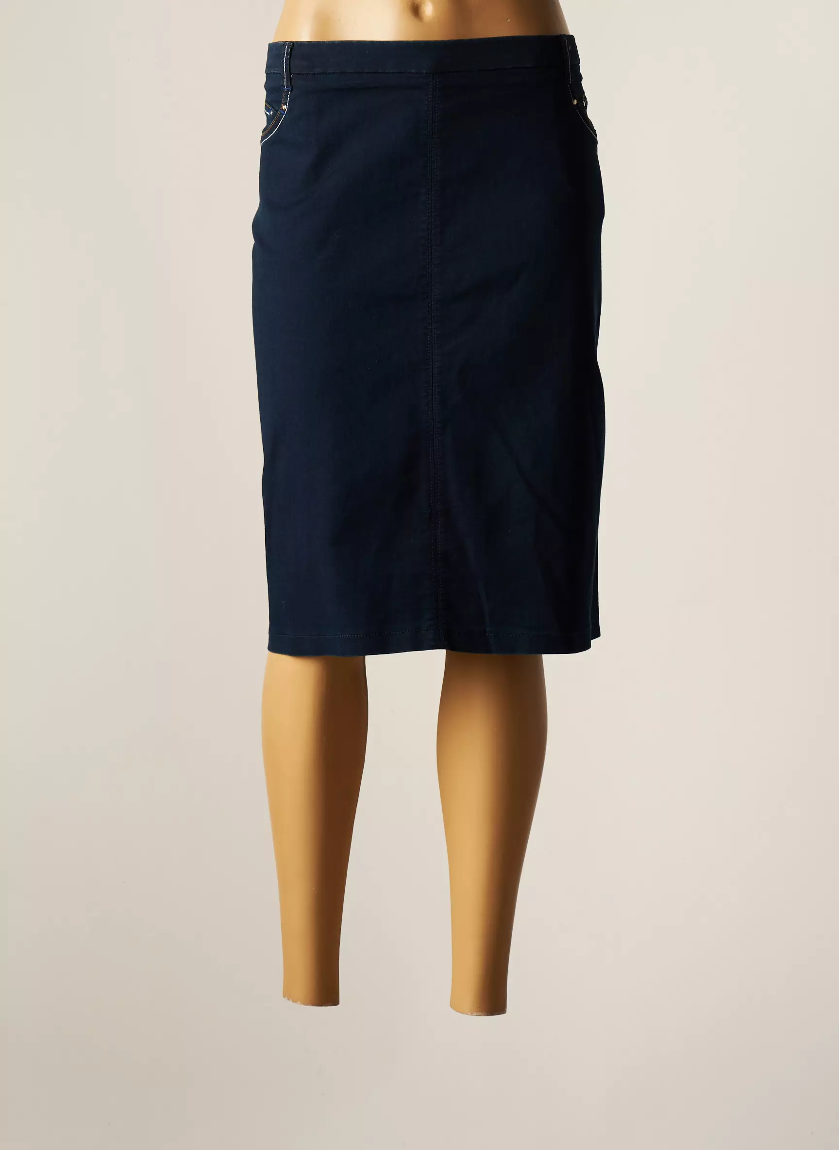 Christine Laure Jupes Mi Longues Femme couleur bleu