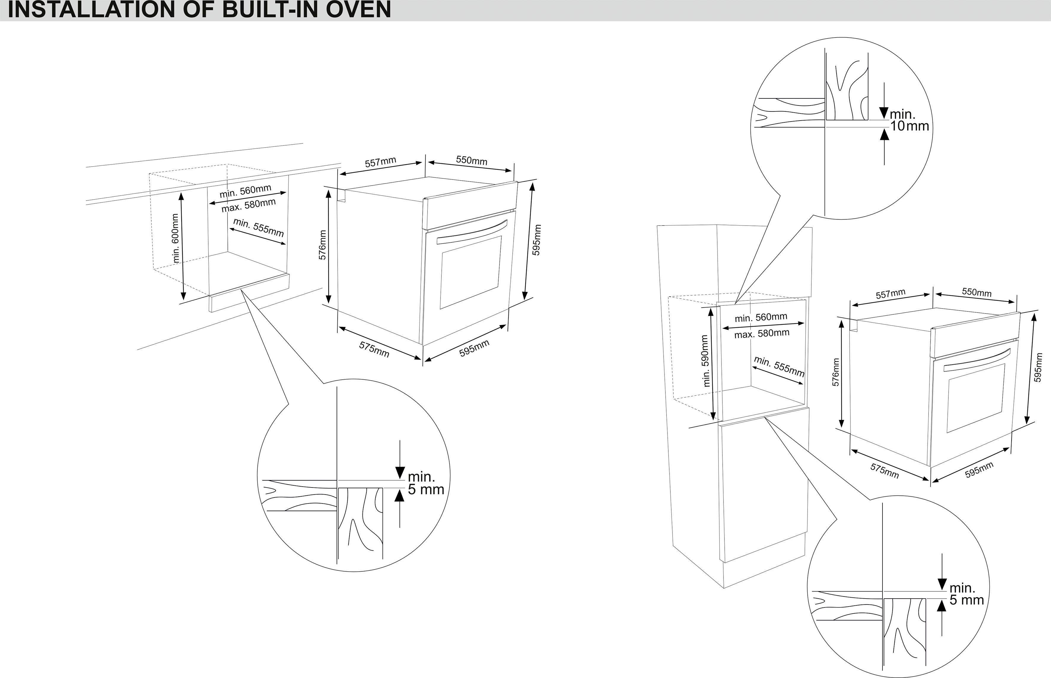 Sharp Einbaubackofen K-60D19IM1-EU, mit Vollauszug