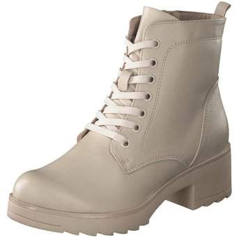 Marco Tozzi Schnürstiefelette in beige