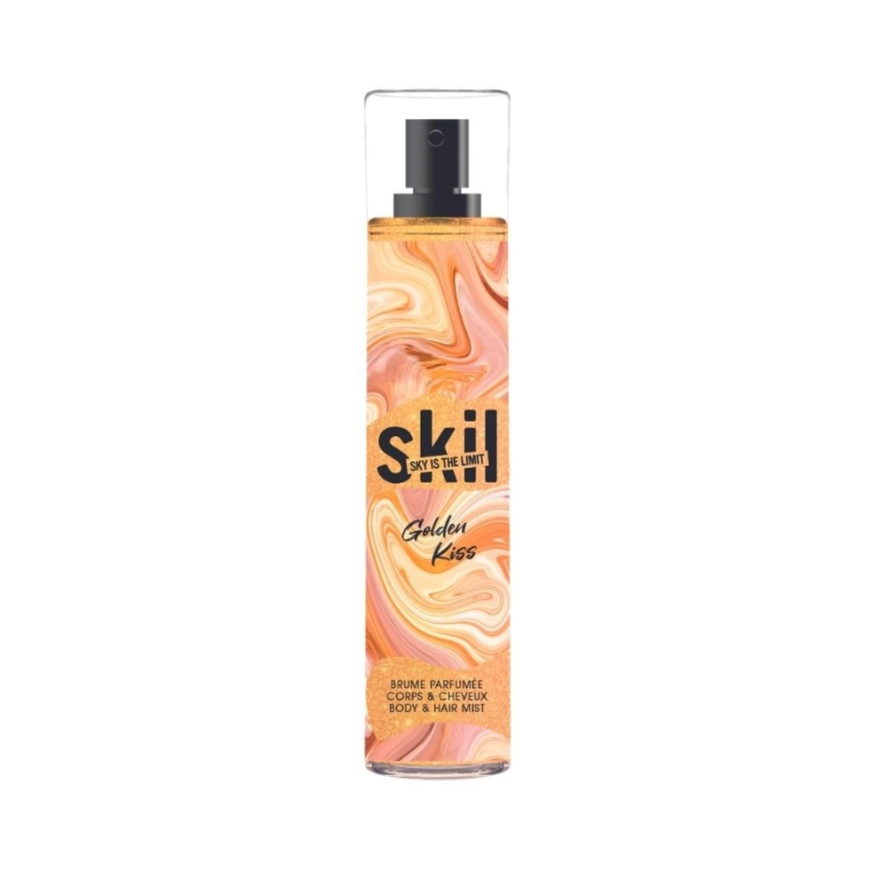 skil Skil Golden Kiss Brume parfumée pailletée pour corps et cheveux 250 ml Brume