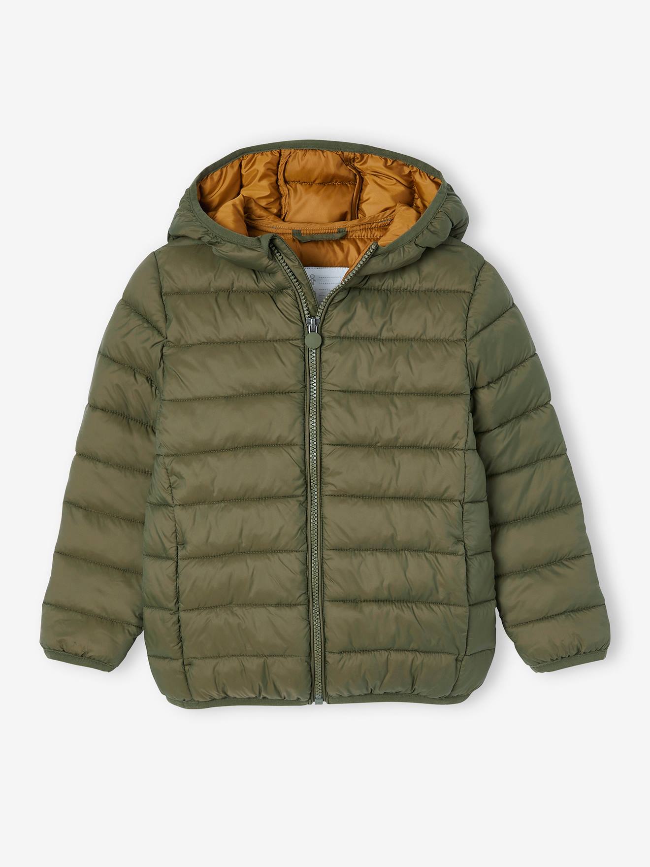 Vertbaudet Jungen Light-Steppjacke mit Wattierung aus Recycling-Polyester - dunkelgrau