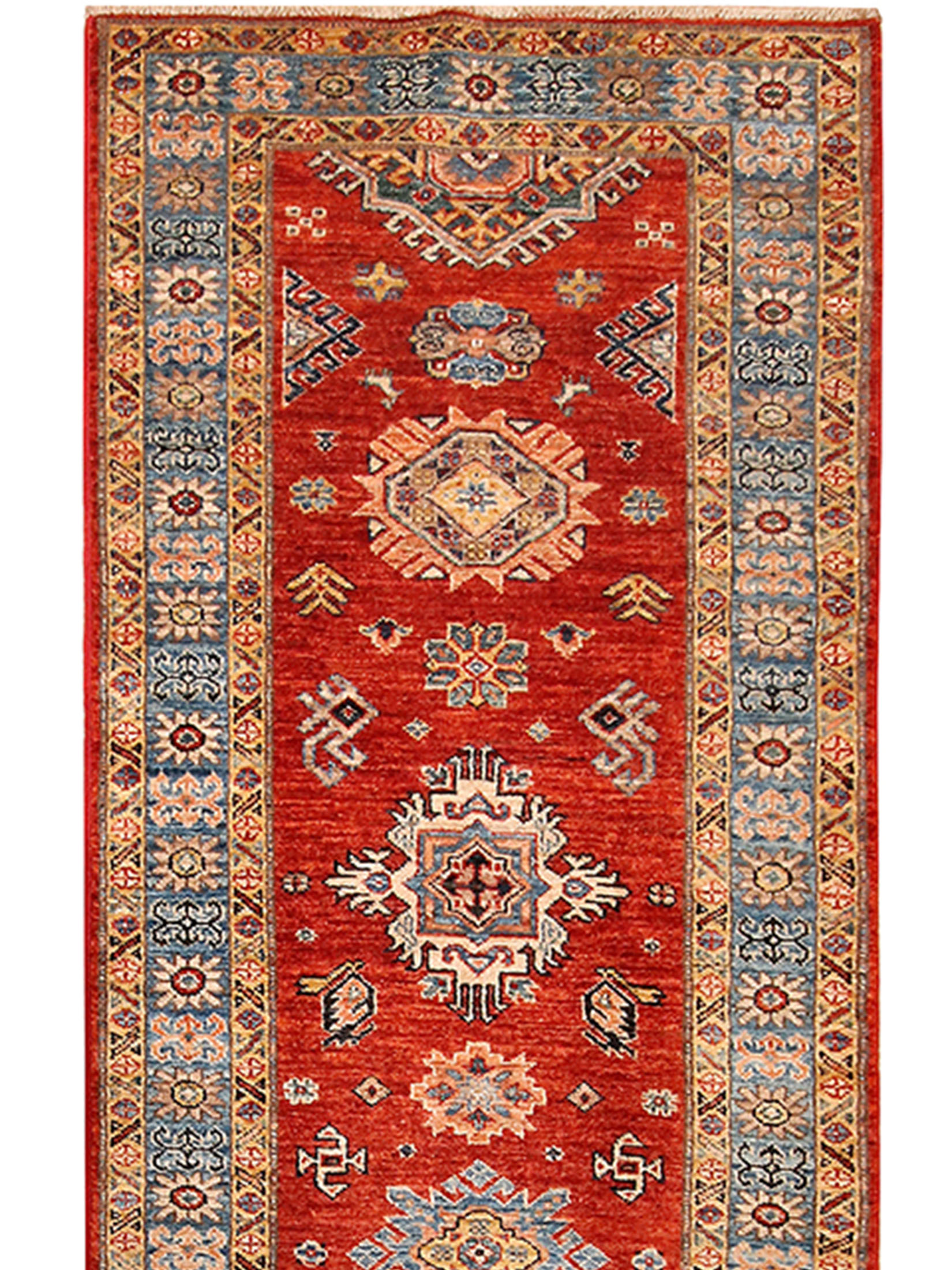 Kazak Ghazni ca. 260 x 79 cm, Unikat / Einzelstück