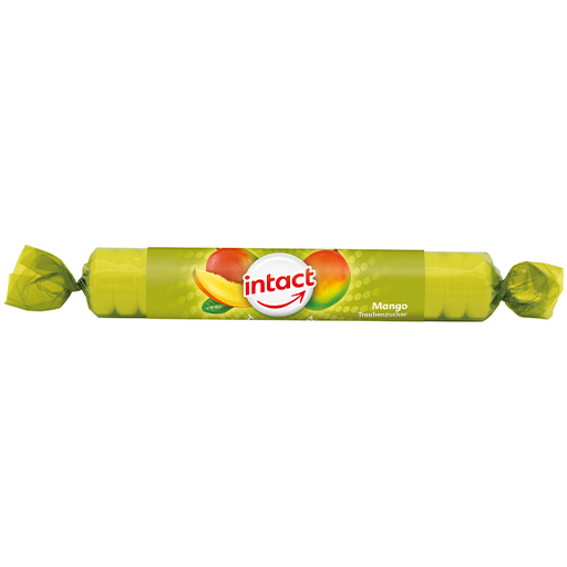 INTACT Traubenzucker Rolle Mango  1 St  Tabletten
