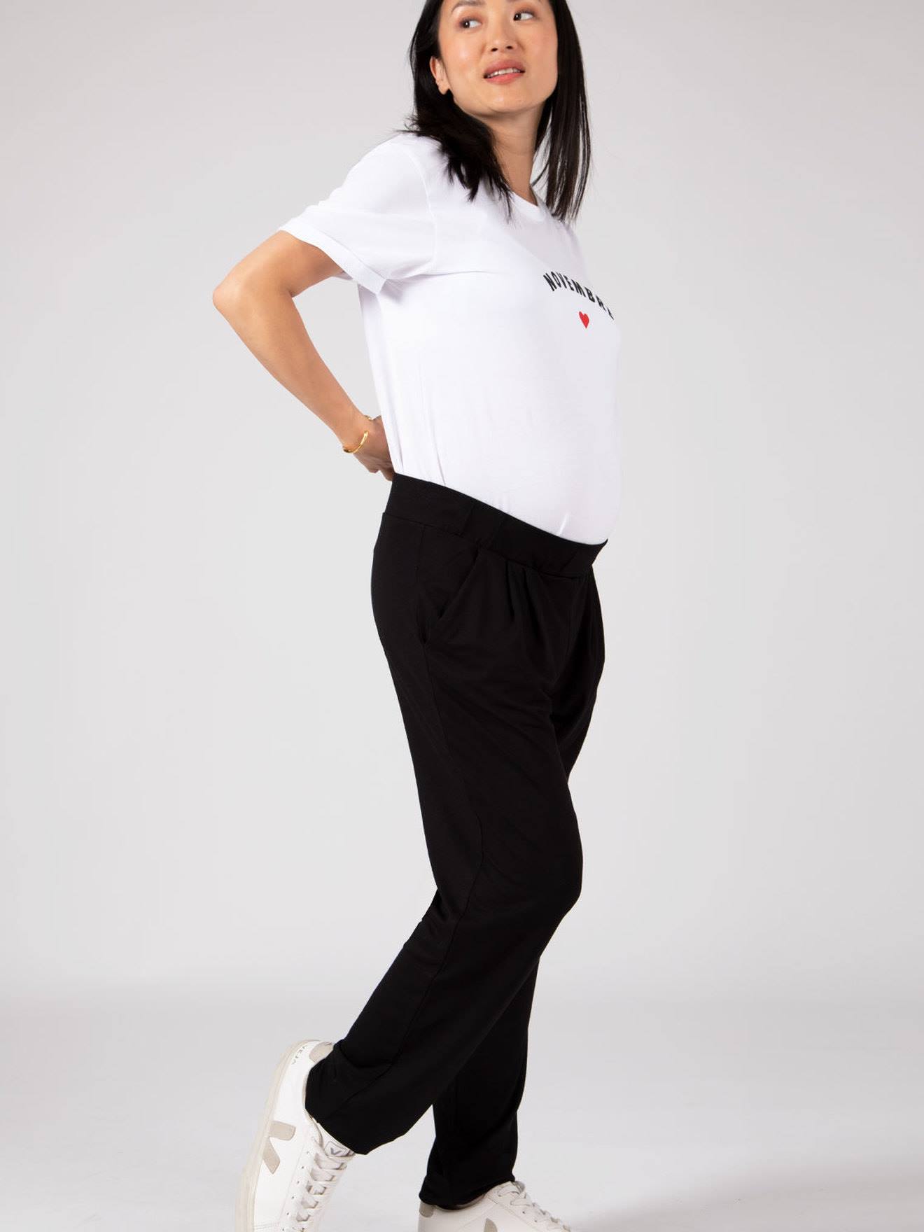Envie de Fraise Karottenhose für die Schwangerschaft OSCAR ENVIE DE FRAISE ohne Einsatz - schwarz