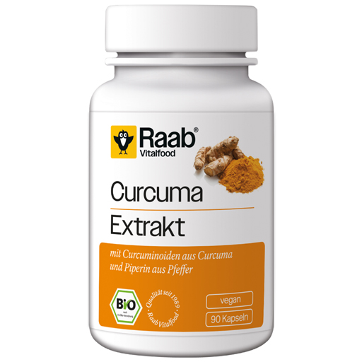 RAAB Vitalfood Curcuma Extrakt Bio Kapseln  90 St  Kapseln