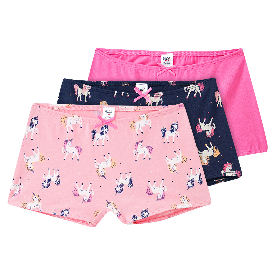 3 Mädchen Pantys mit Einhörnern
