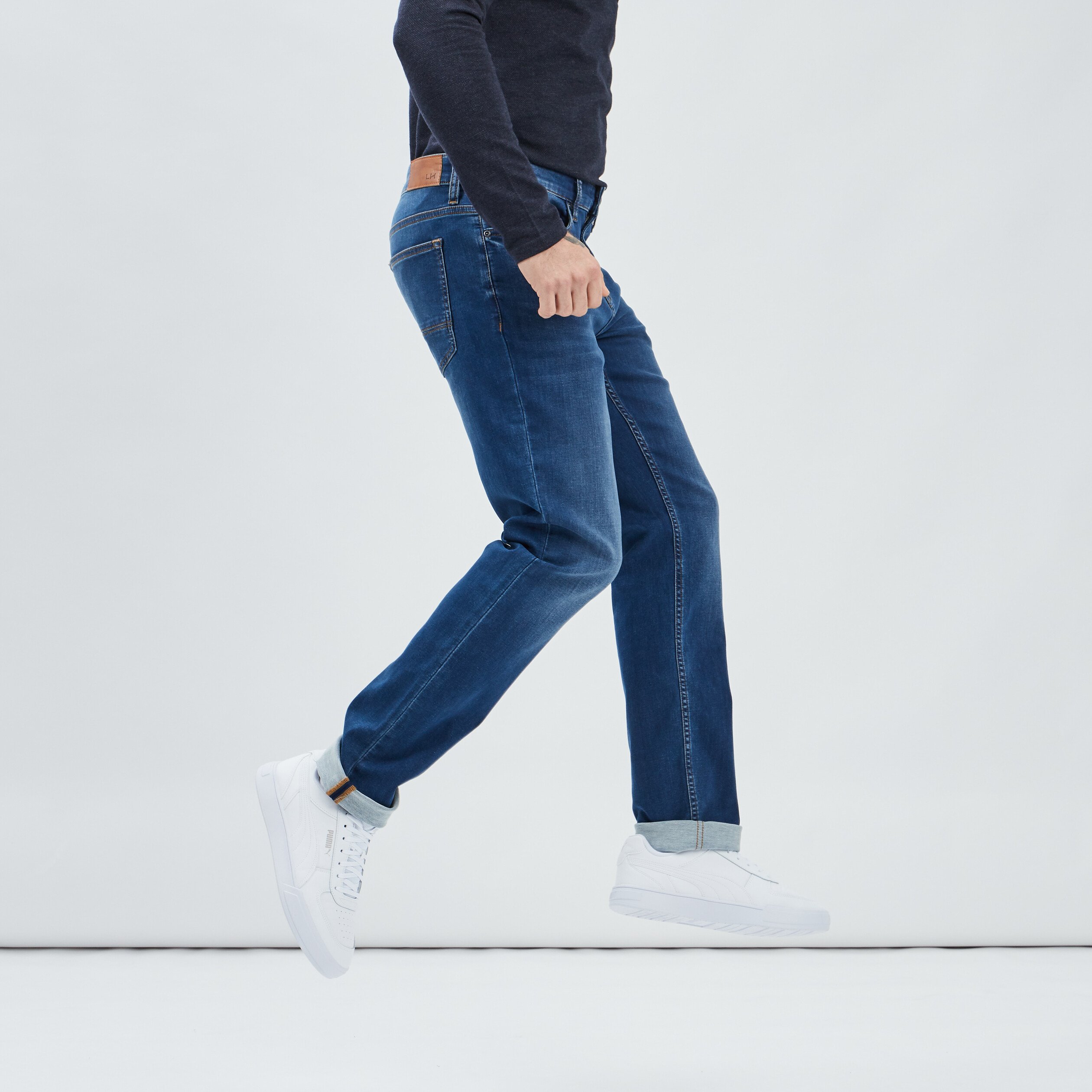 Jeans regular stretch denim stone homme | La Halle