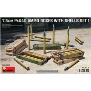 1:35 Dt. 7,5cm PaK40 Munitionskisten Set 1