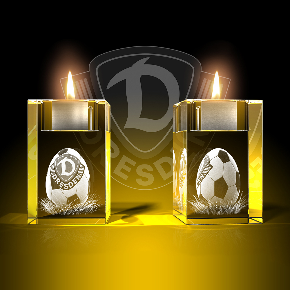 Glas Teelichthalter Dynamo-Osterei