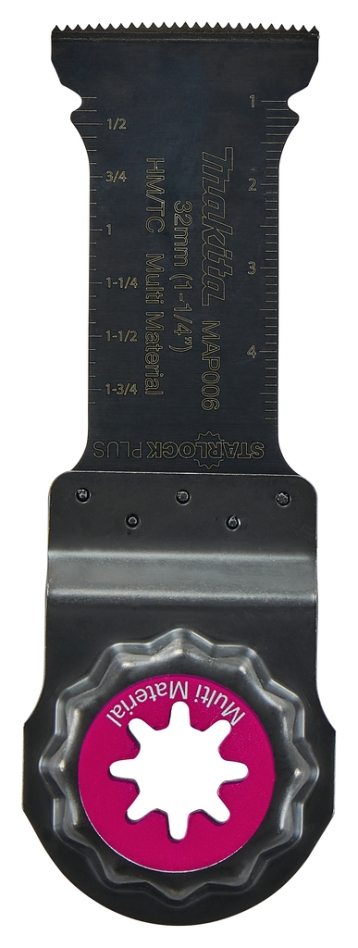 Makita Zubehör B-66379 MAP006 Tauchsägeblatt 32x50mm Multimaterial Starlock Plus Multifunktionssägeblatt