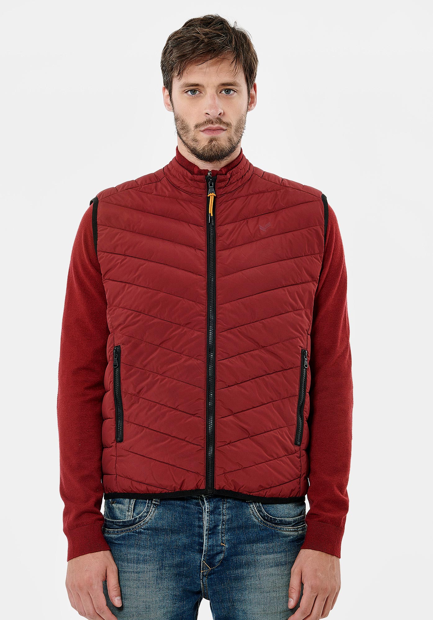 SONA   Doudoune fine bordeaux homme