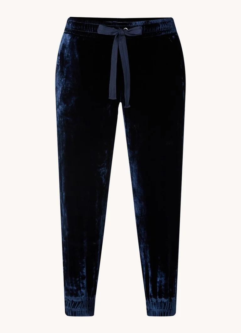 Pantaloni de trening Bella Dahl din amestec de catifea și mătase