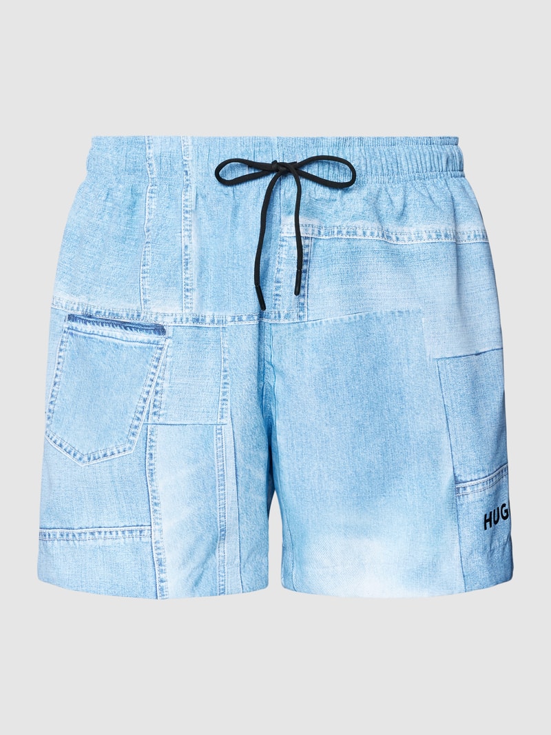 Badehose im Denim-Look Modell 'JEY' in hellblau