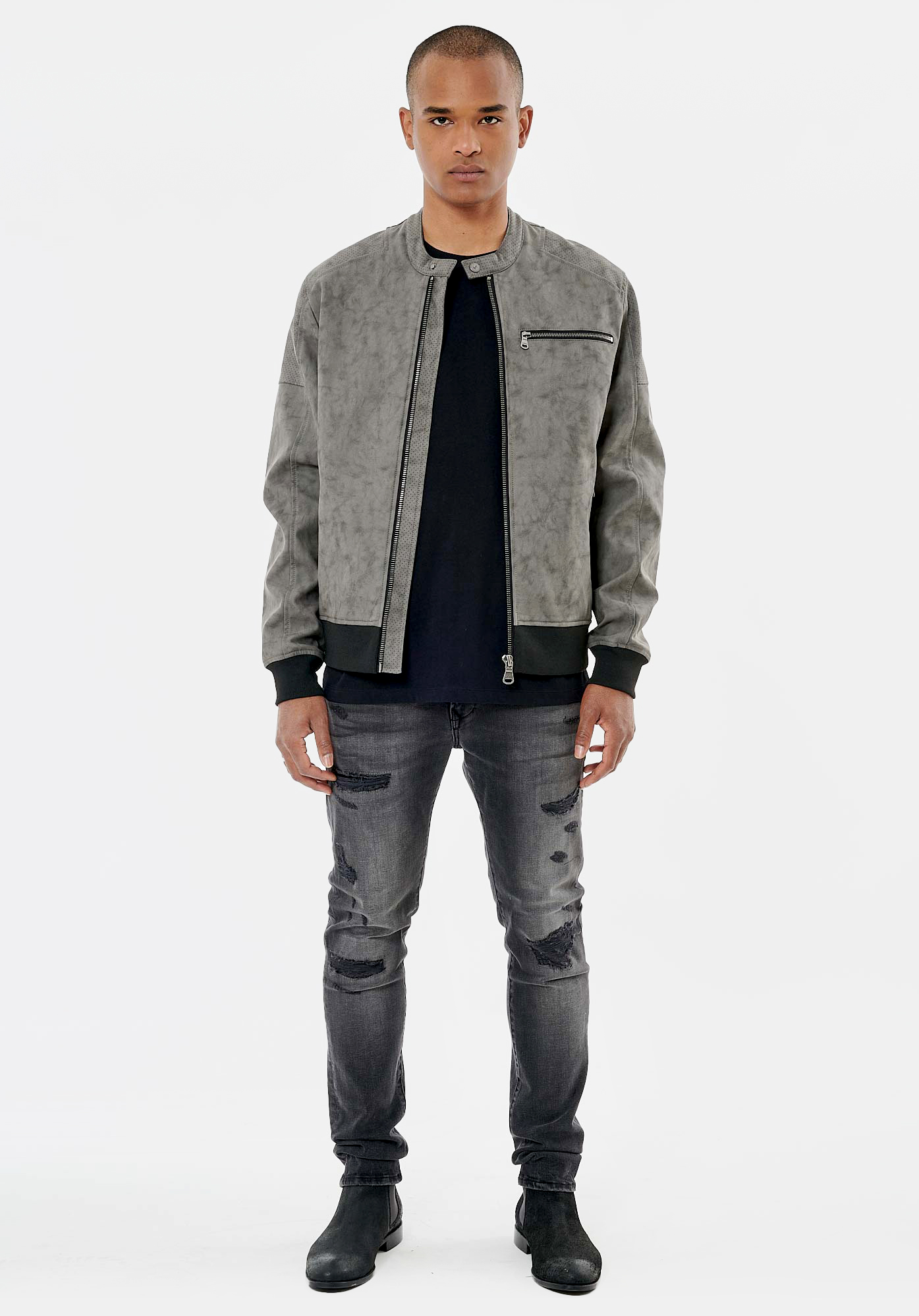 VIRAK  Blouson gris homme