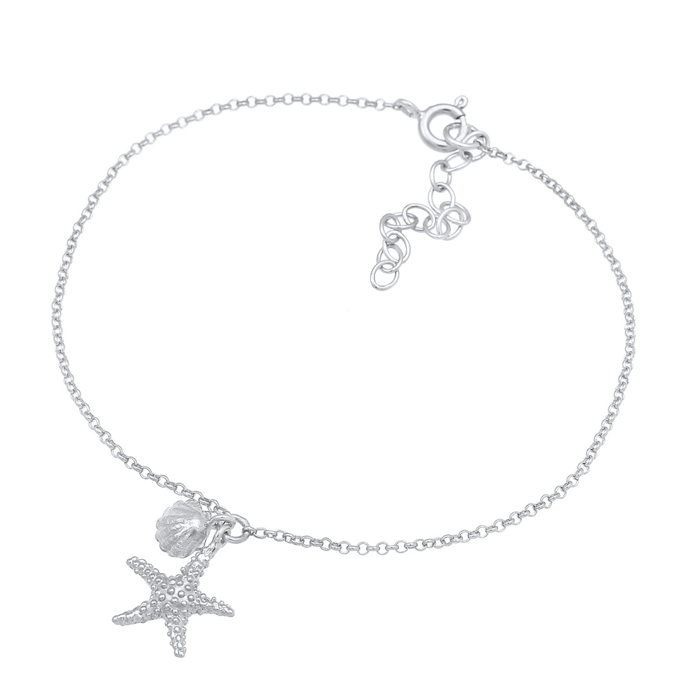 Elli Elli Bracelet Coquillage Étoile de Mer Plage Été Trend Blogger Bracelet Femme - ( Bracelet