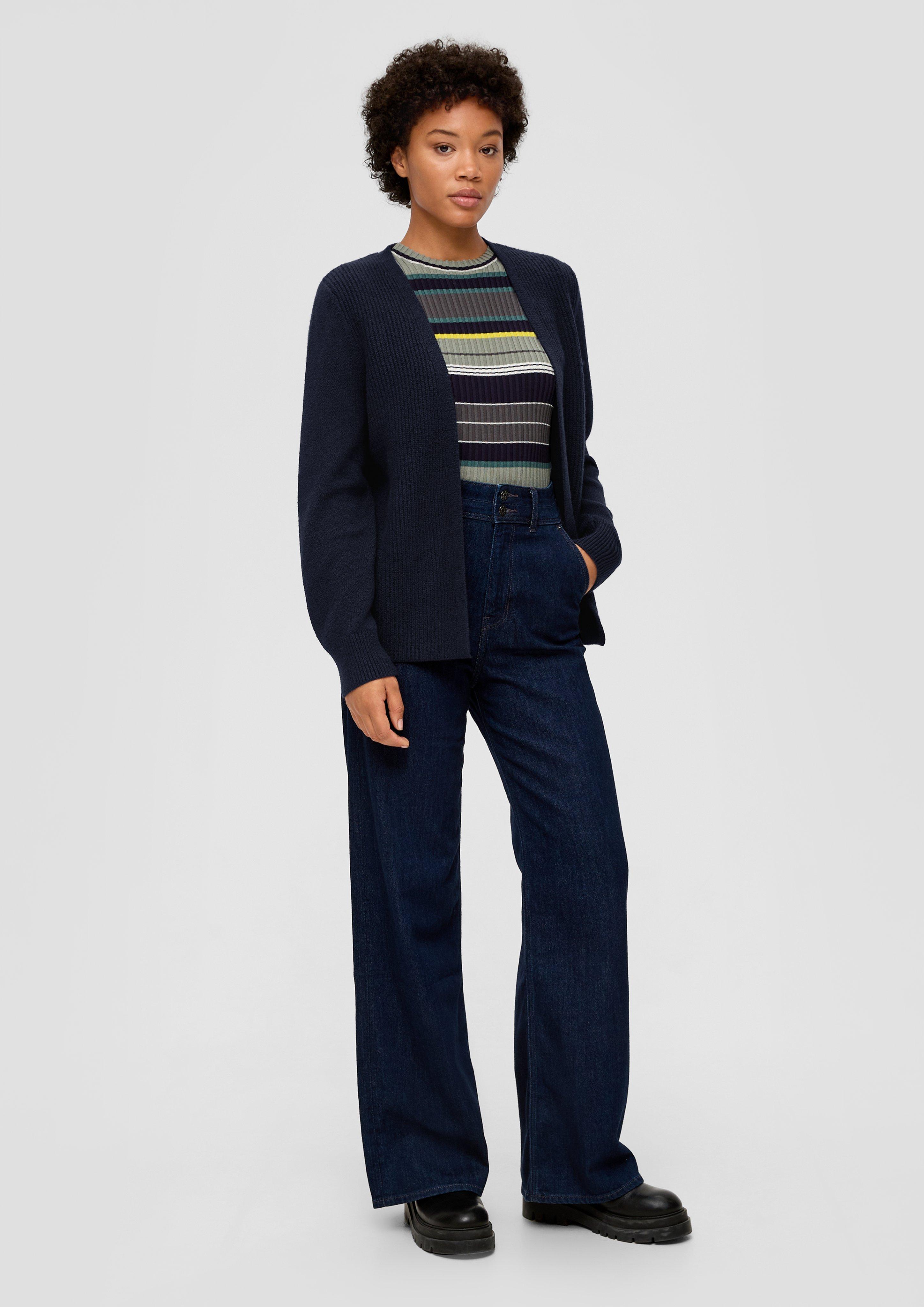 Offene Strickjacke aus Baumwollmix  2134424-5959