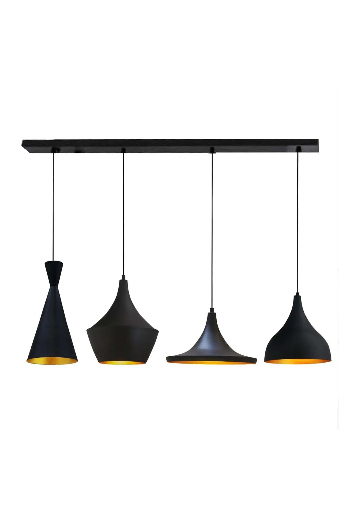 Bamyum  Esstischlampe Hängend 4 Flammig Pendelleuchte Set aus 2-3-4 Pendellampen Hängelampe Pendelleuchte