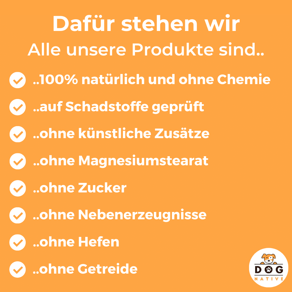 Dog-Native Ergänzungsfutter & Aufzucht Dog-Native Gelenkkapseln für Hunde, natürliche Gelenk-Kapseln mit Grünlippmuschel, MSM, Kollagen-Hydrolysat und Chondroitin, hochdosiert für Gelenke, 250 Kapseln