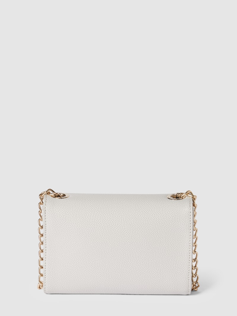 Clutch mit Label-Applikation Modell 'DIVINA' in weiß