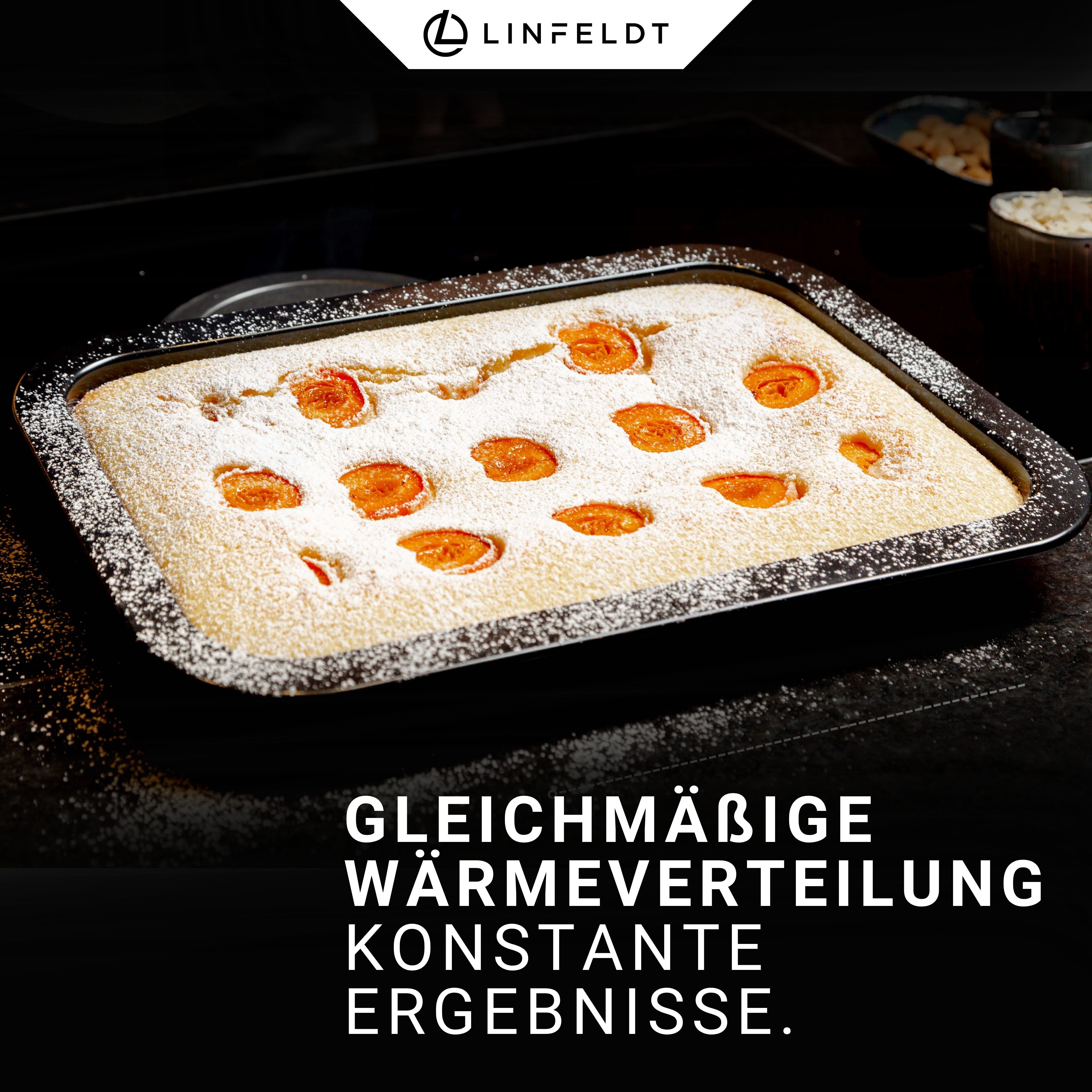 LINFELDT Kuchenblech hochwertig beschichtetes Backblech 42x29x4cm