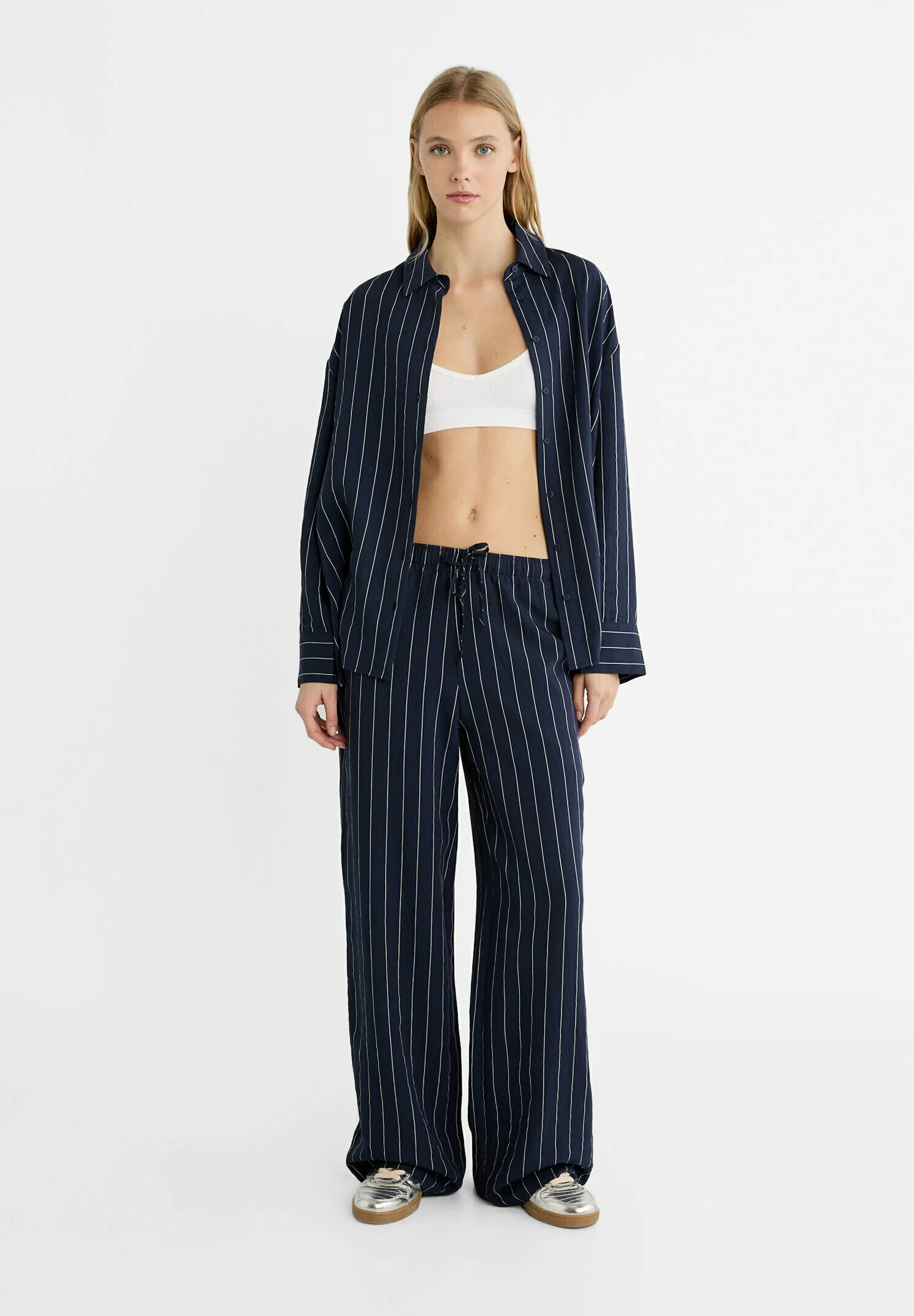Camisa Stradivarius STRAIGHT TEXTURED