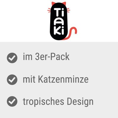 TIAKI Katzenspielzeug Fische mit Katzenminze