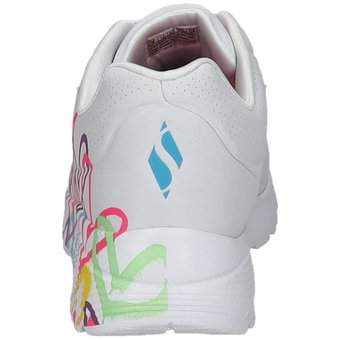 Skechers Uno Lite Spread the Love in weiß