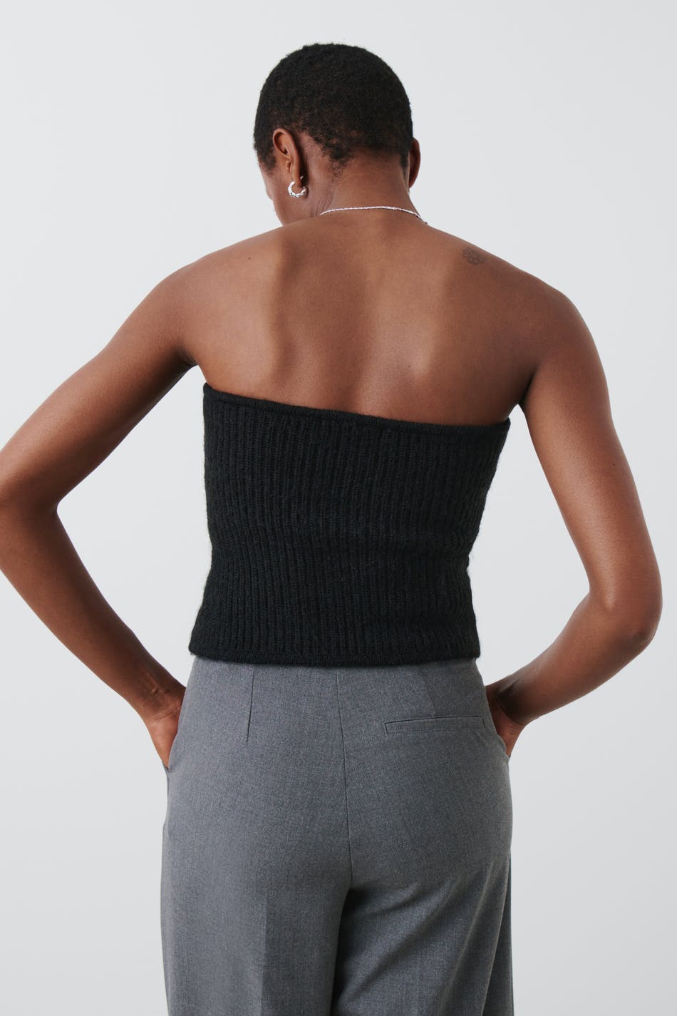Knitted tube top