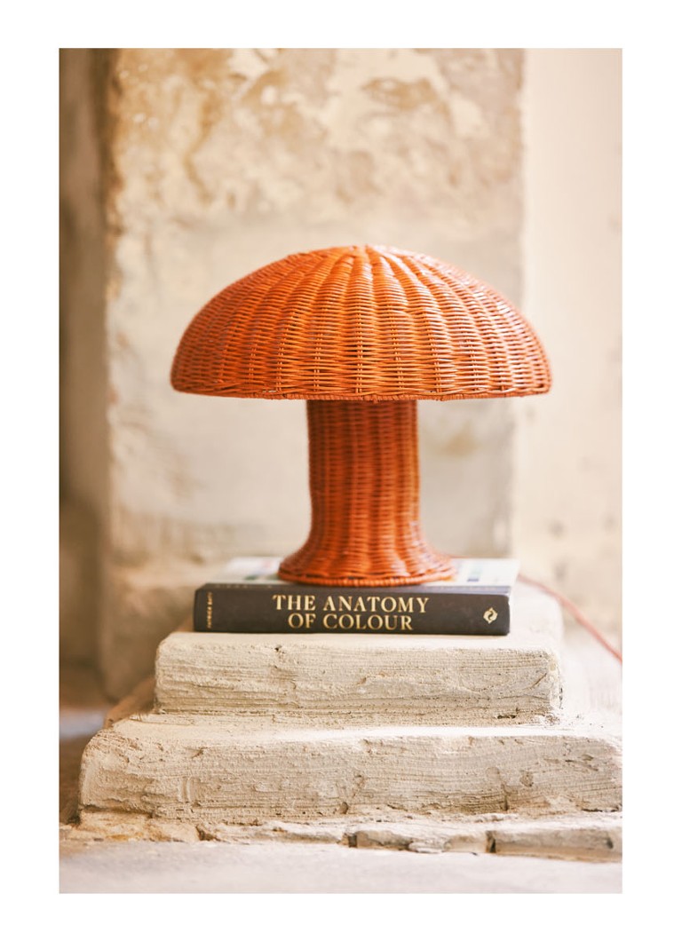 HKliving Rattan table lamp Ø34 cm