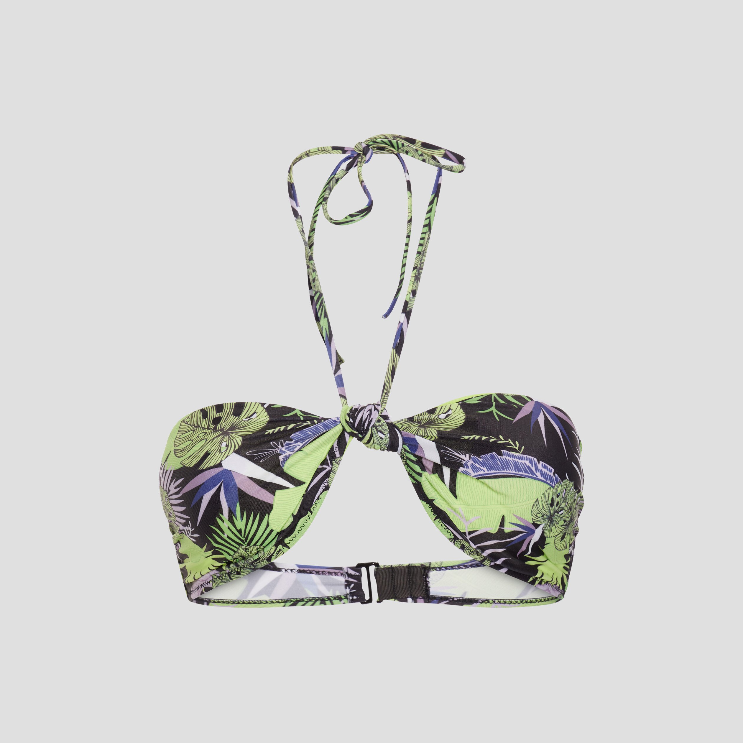 Haut de maillot de bain détail noeud noir femme | La Halle
