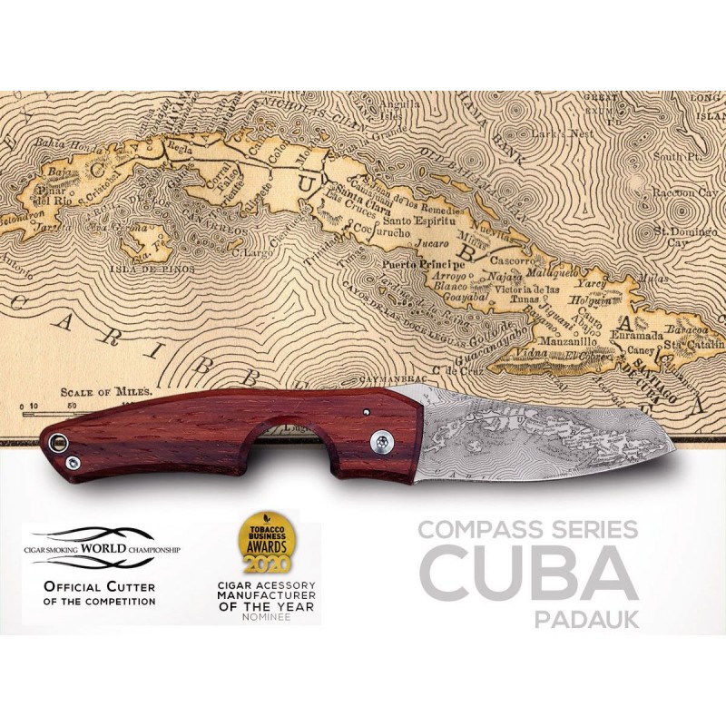 Les Fines Lames Zigarrenschneider Le Petit Compass-Cuba Padouk