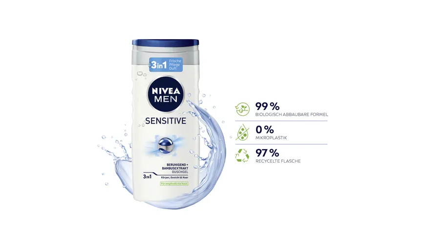 NIVEA MEN Duschgel Sensitive 3 in 1 250 ml