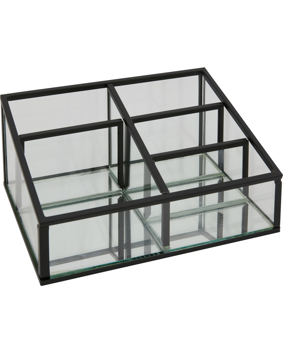 Kosmetik-Organizer aus Glas