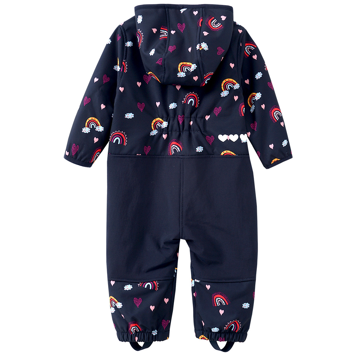 Baby Softshell-Overall mit Regenbogen-Allover