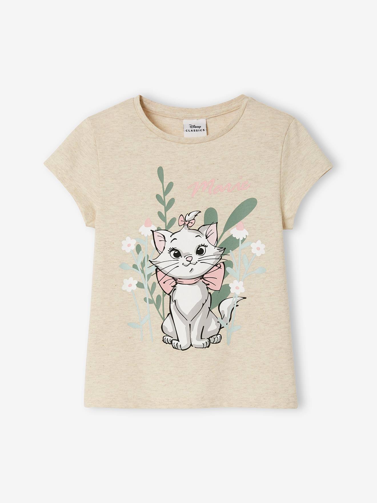 Disney Kinder-Set: T-Shirt & Shorts Disney ARISTOCATS MARIE - beige+hellkhaki