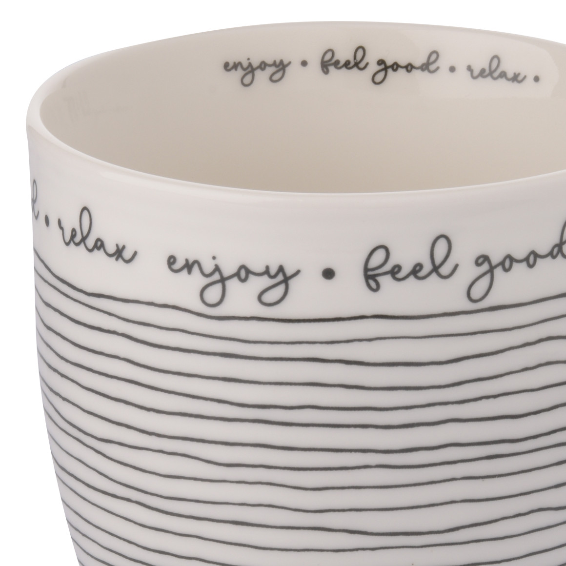 Tasse mit Schriftzug