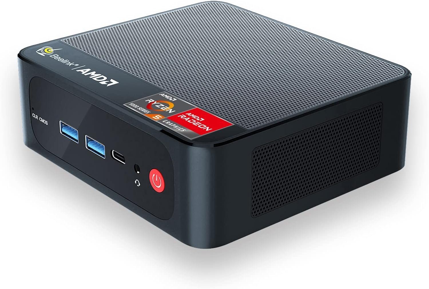 Beelink Mini-PC (AMD Ryzen 5 5500U, AMD Radeon Graphics, 16 GB RAM, 500 GB HDD, AMD Ryzen 5 5500U Mini PC with Triple Displays)