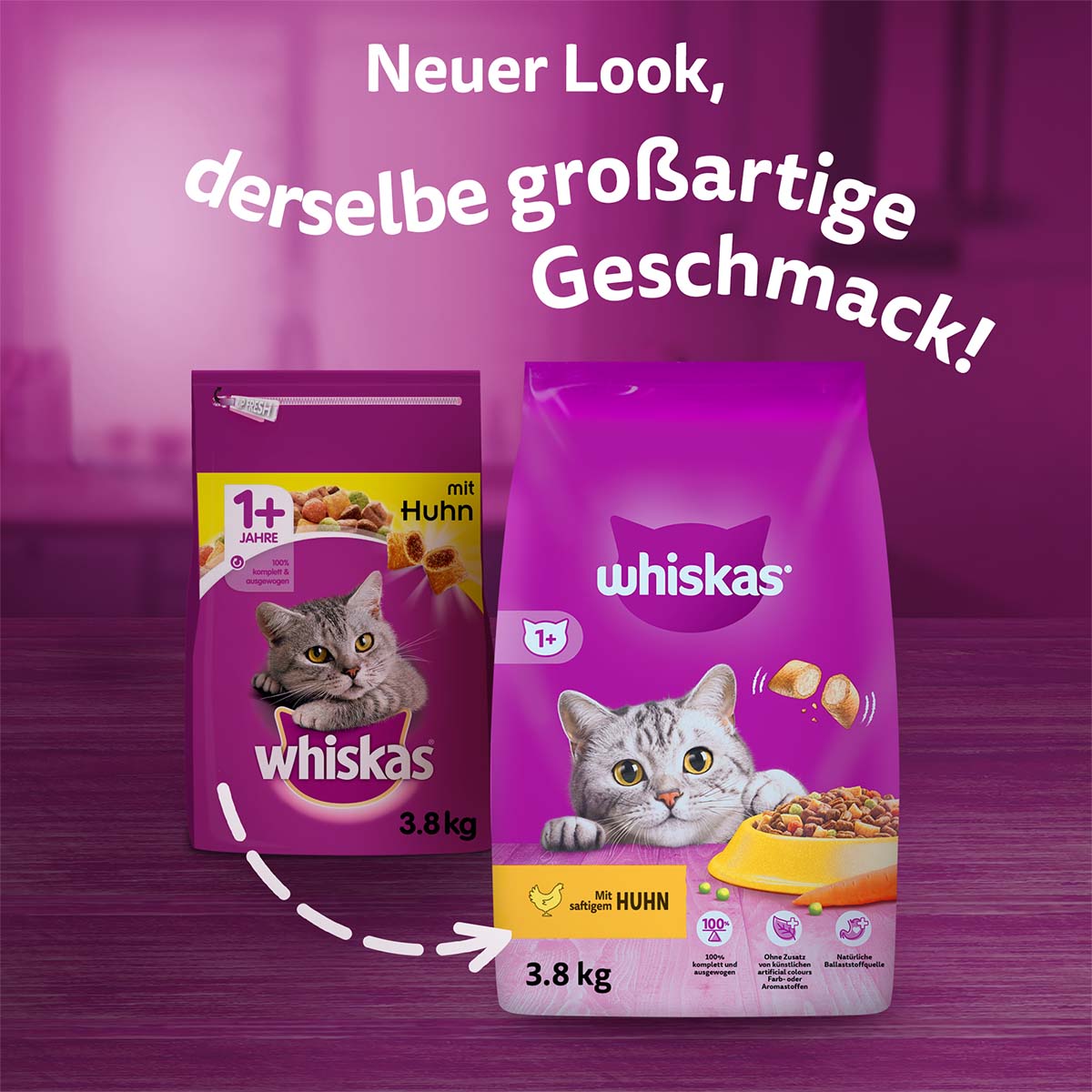 Whiskas Adult 1+ mit Huhn günstig kaufen