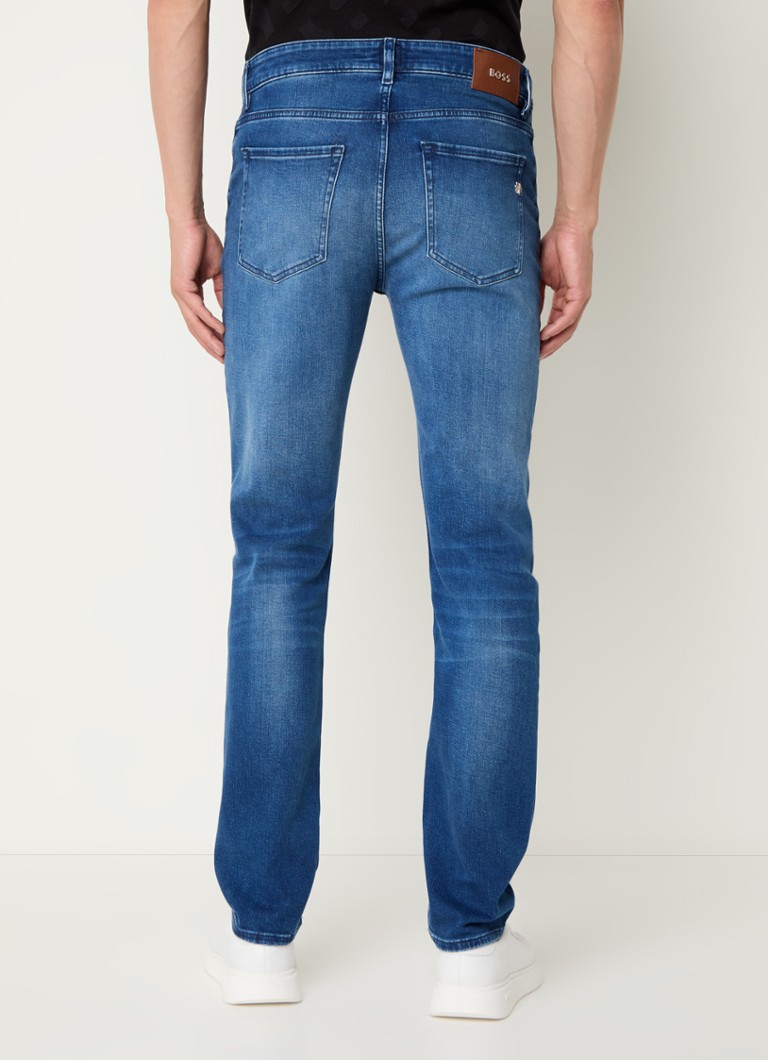 Calça jeans HUGO BOSS Slim fit com lavagem média