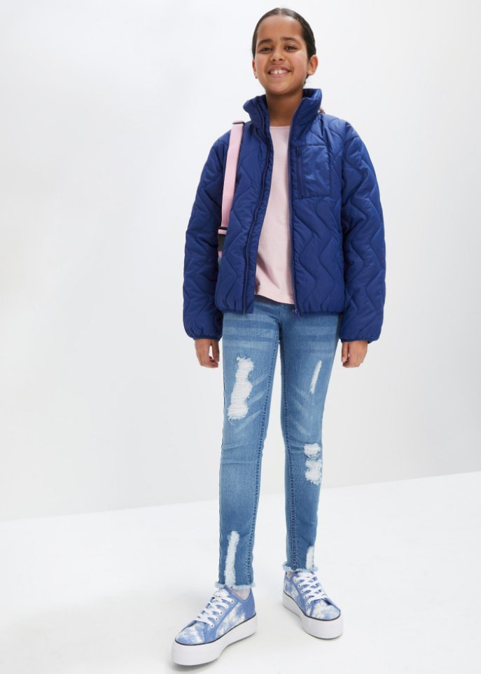 Mädchen Jacke gesteppt