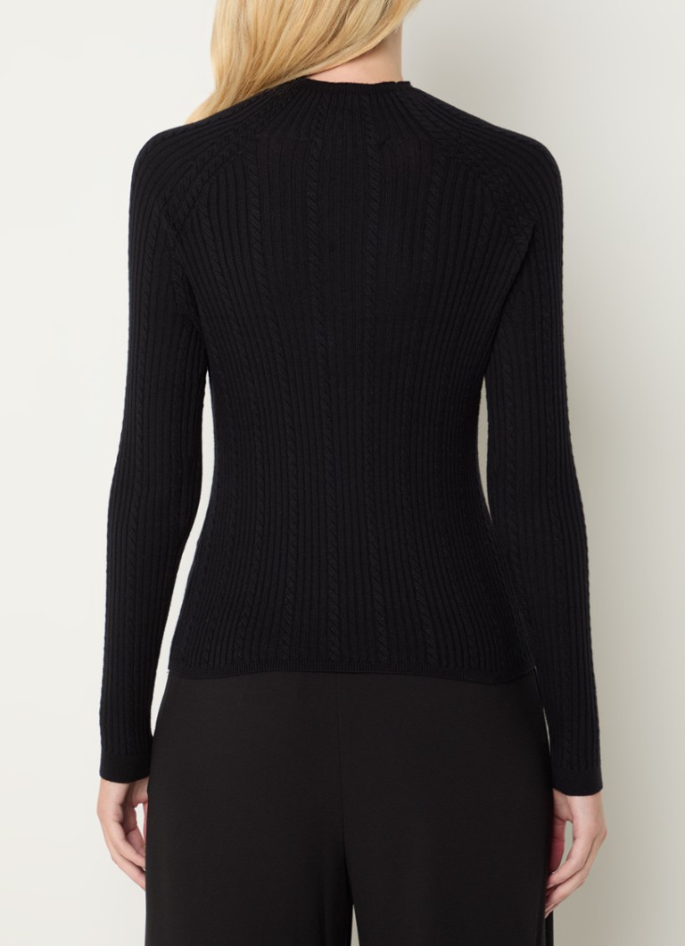 LKBennett West cable knit top in wool blend