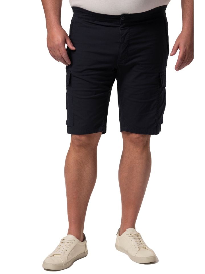 Men Plus Bermuda in navy blau günstig kaufen