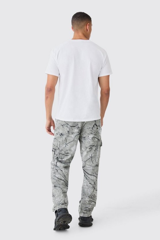 Oversize T-Shirt mit Gothic Homme Print