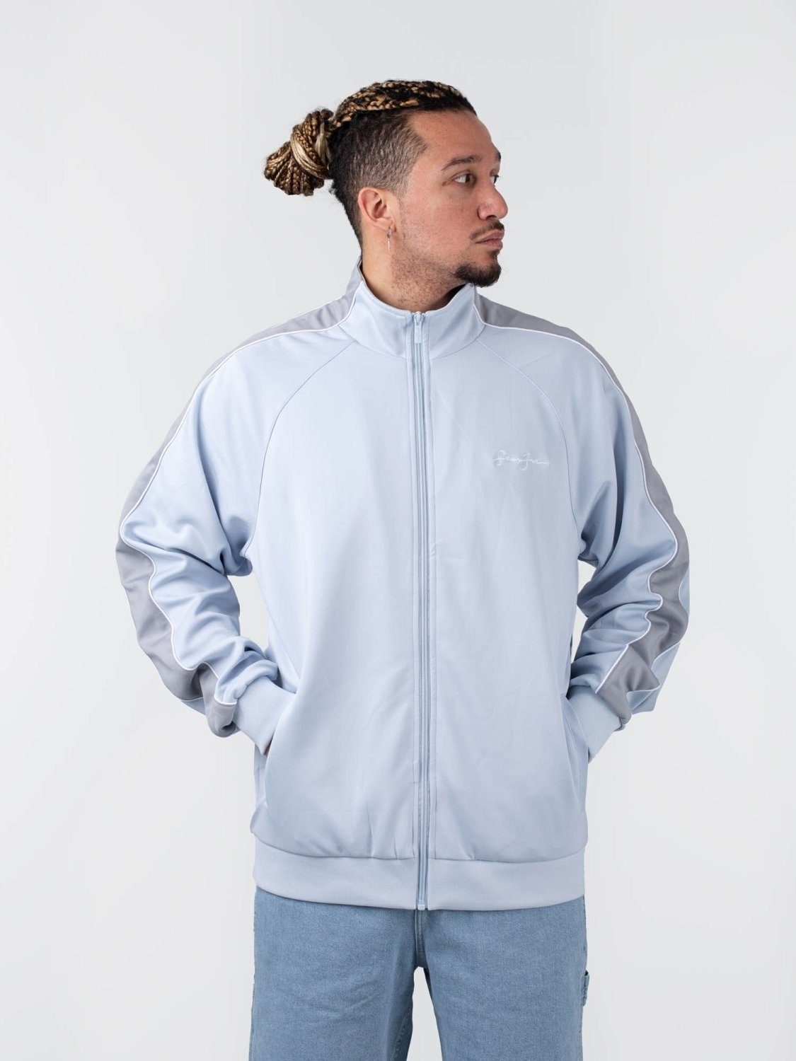 Sean John Trainingsjacke Sean John Script Logo Neoprene Track Jacket